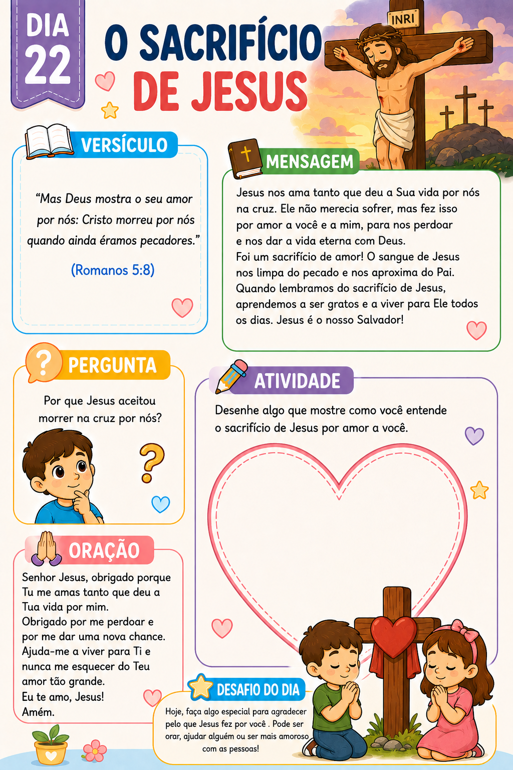 Dia 22 do devocional: O sacrifício de Jesus